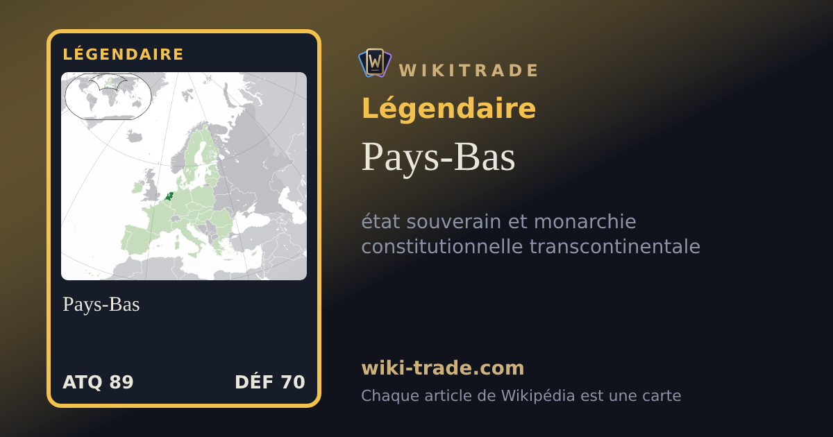 Pays-Bas — carte Légendaire