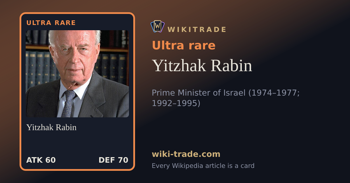 Yitzhak Rabin — Ultra rare card