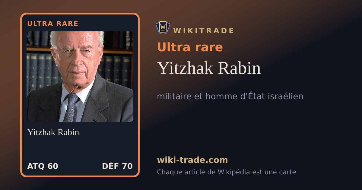 Yitzhak Rabin — carte Ultra rare