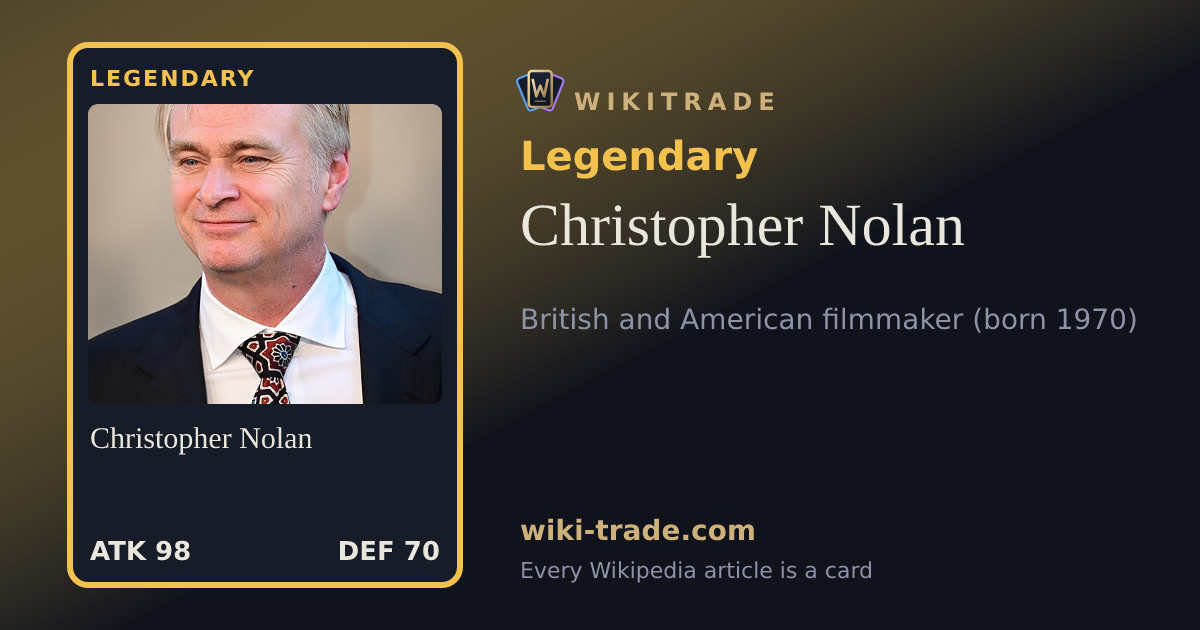 Christopher Nolan — Legendary card