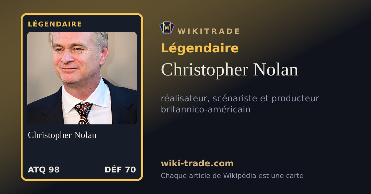 Christopher Nolan — carte Légendaire
