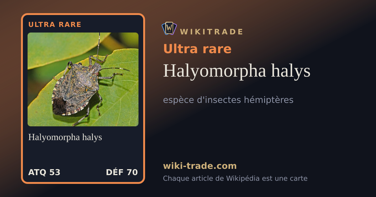 Halyomorpha halys — carte Ultra rare