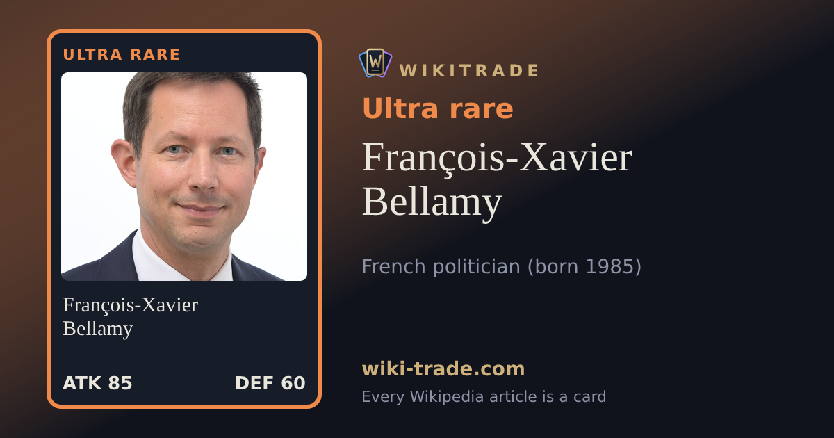 François-Xavier Bellamy — Ultra rare card