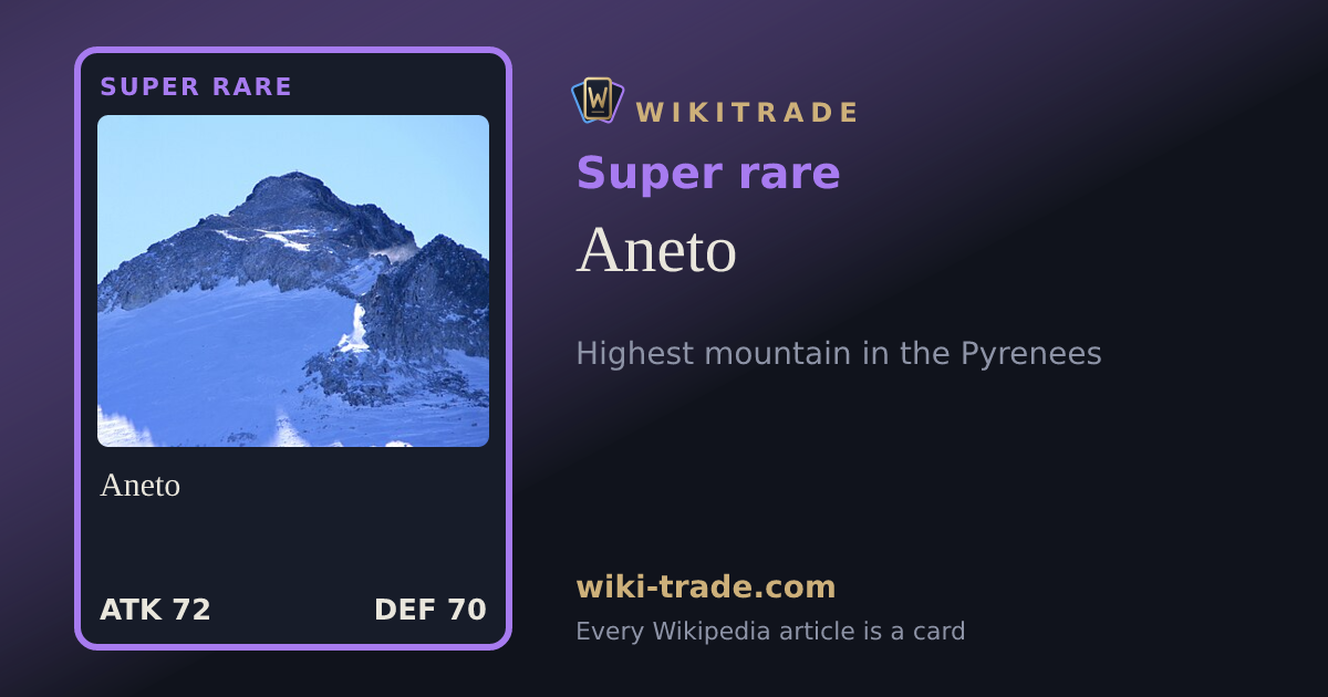 Aneto — Super rare card