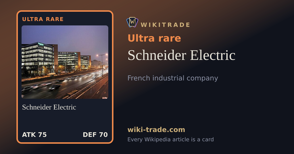 Schneider Electric — Ultra rare card