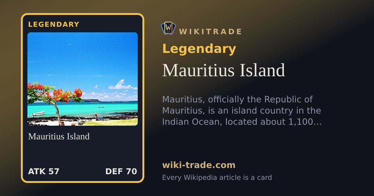 Mauritius Island — Legendary card