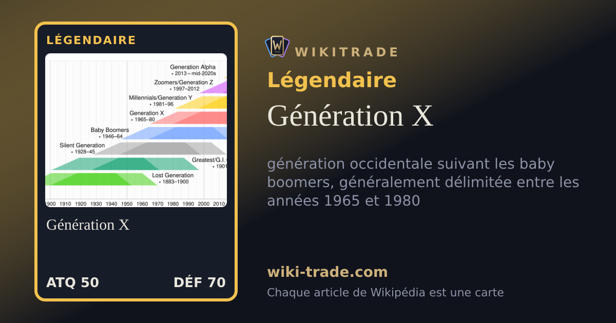 Génération X — carte Légendaire