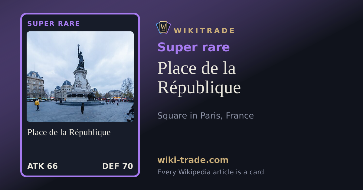 Place de la République — Super rare card