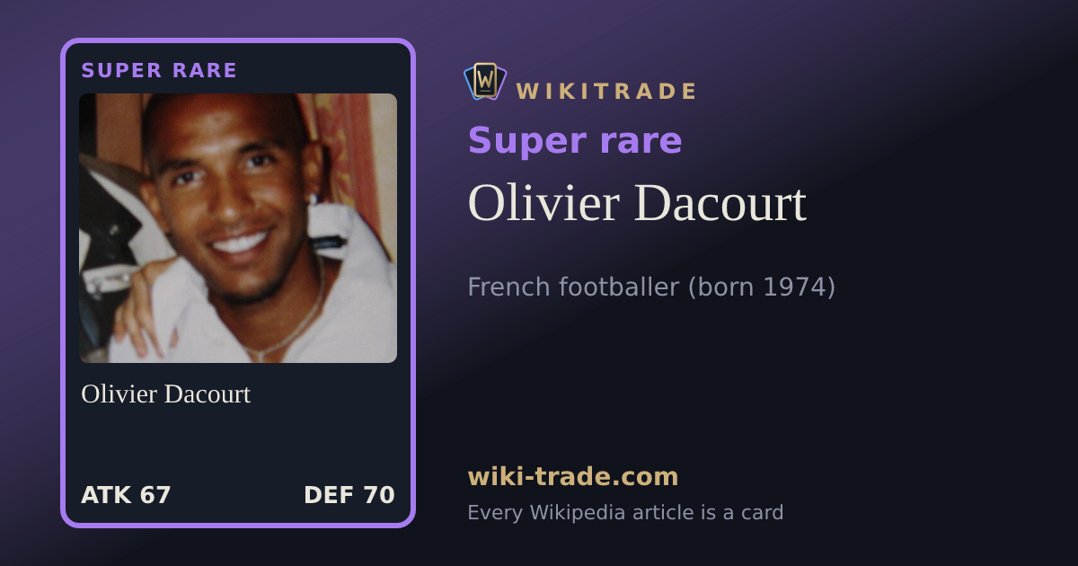 Olivier Dacourt — Super rare card