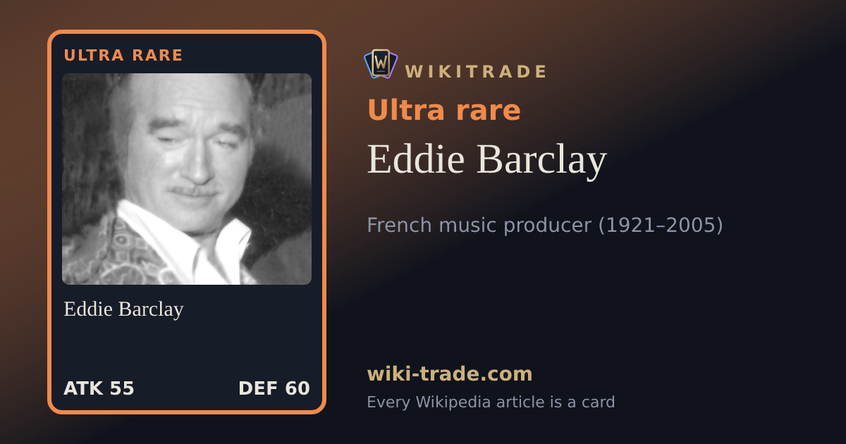 Eddie Barclay — Ultra rare card
