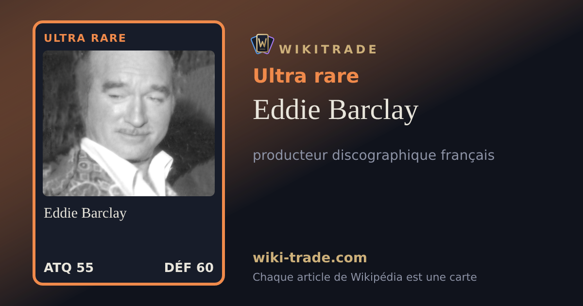Eddie Barclay — carte Ultra rare