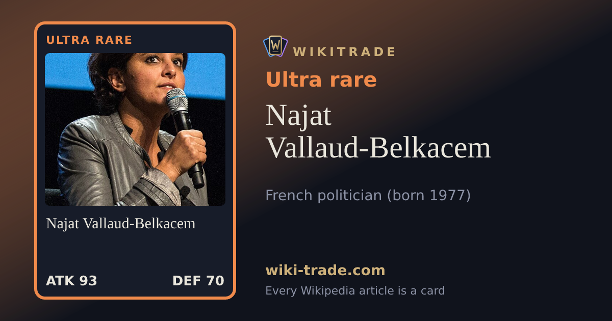 Najat Vallaud-Belkacem — Ultra rare card