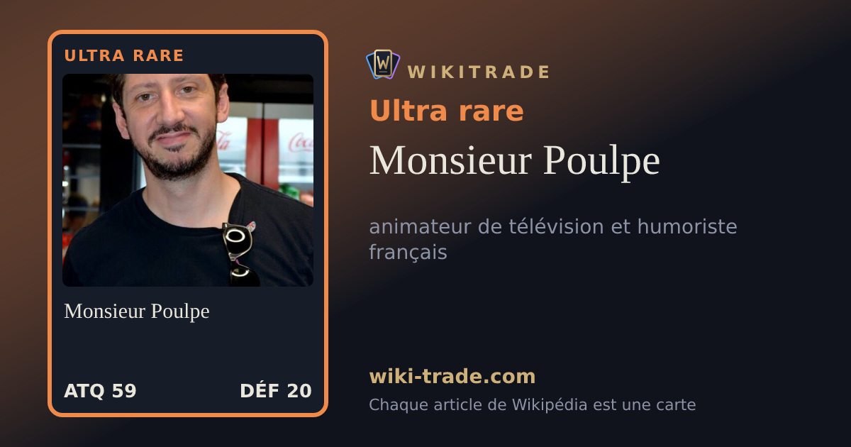 Monsieur Poulpe — carte Ultra rare