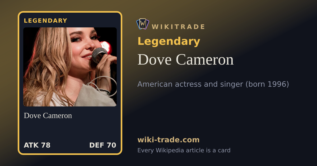 Dove Cameron — Legendary card