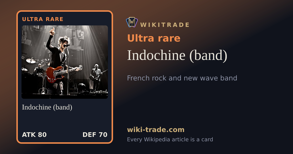 Indochine (band) — Ultra rare card