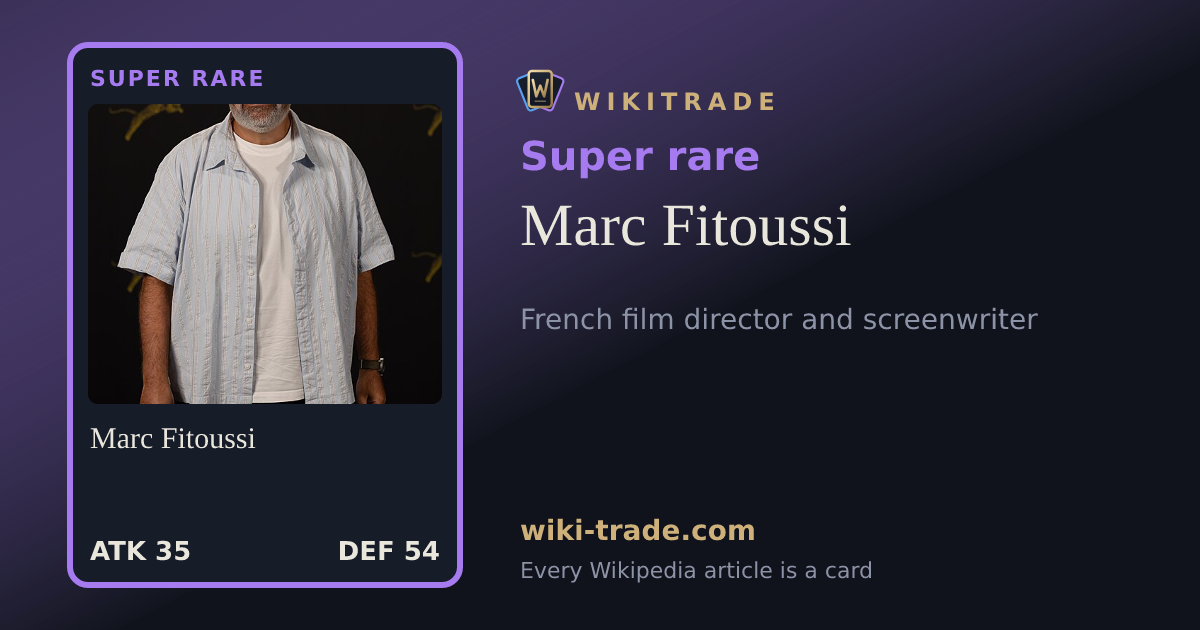 Marc Fitoussi — Super rare card