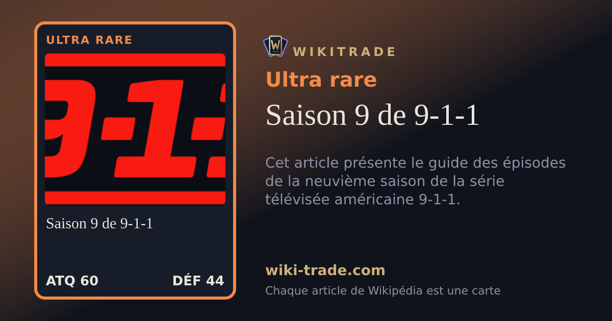 Saison 9 de 9-1-1 — carte Ultra rare