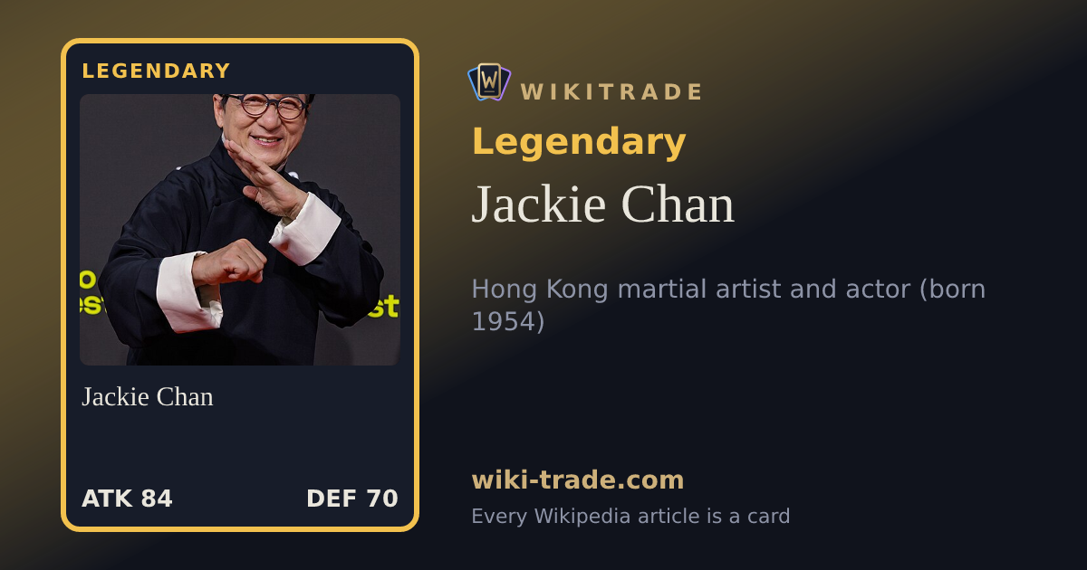 Jackie Chan — Legendary card
