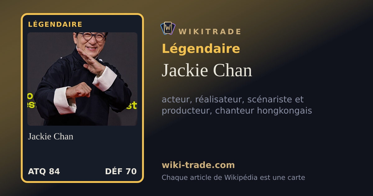Jackie Chan — carte Légendaire