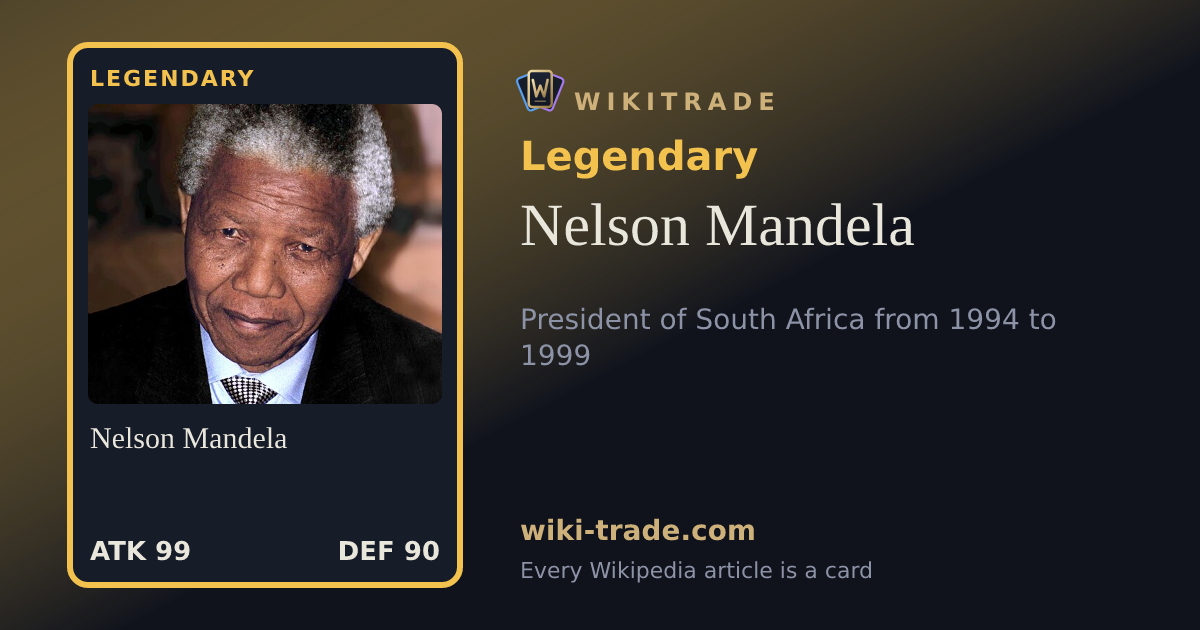 Nelson Mandela — Legendary card