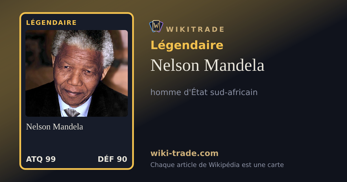 Nelson Mandela — carte Légendaire
