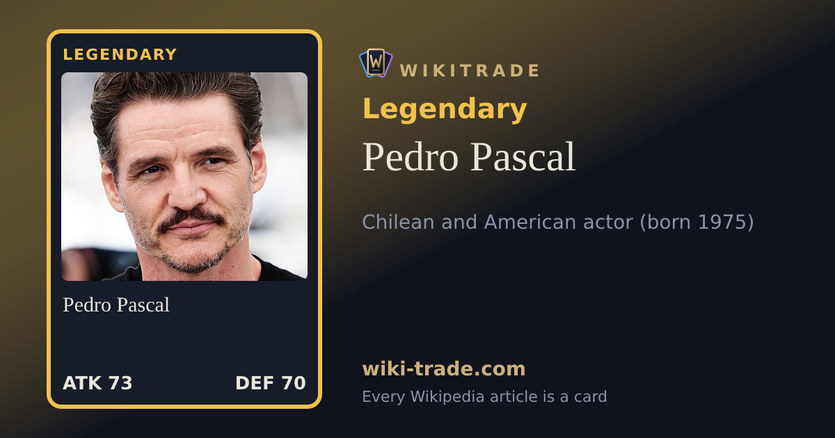 Pedro Pascal — Legendary card