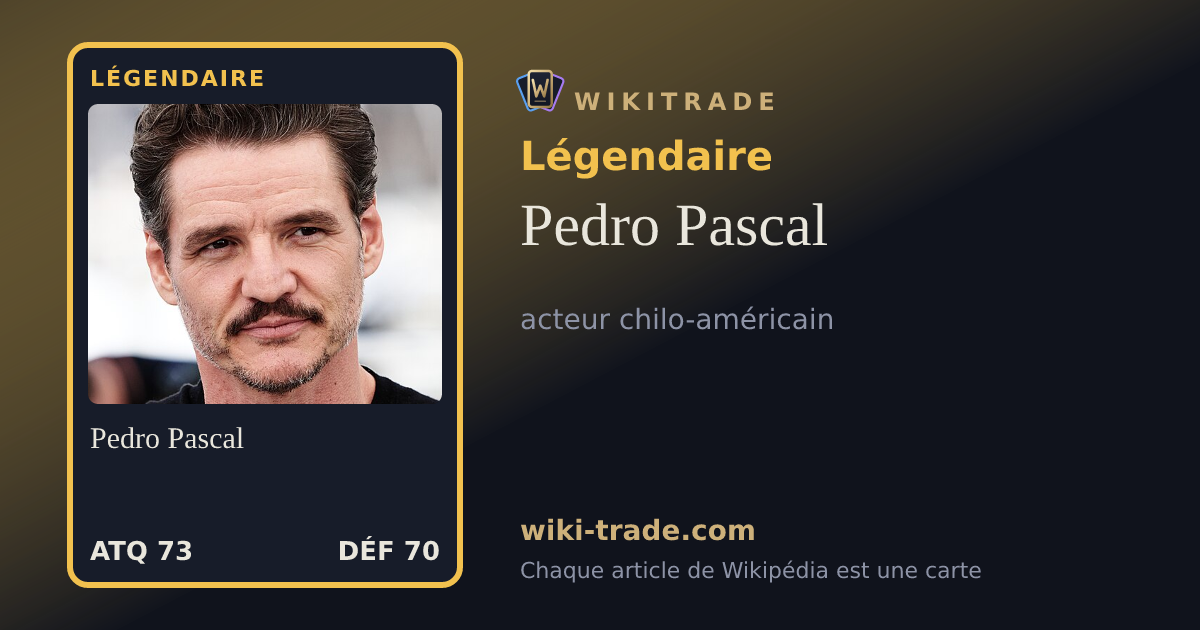 Pedro Pascal — carte Légendaire