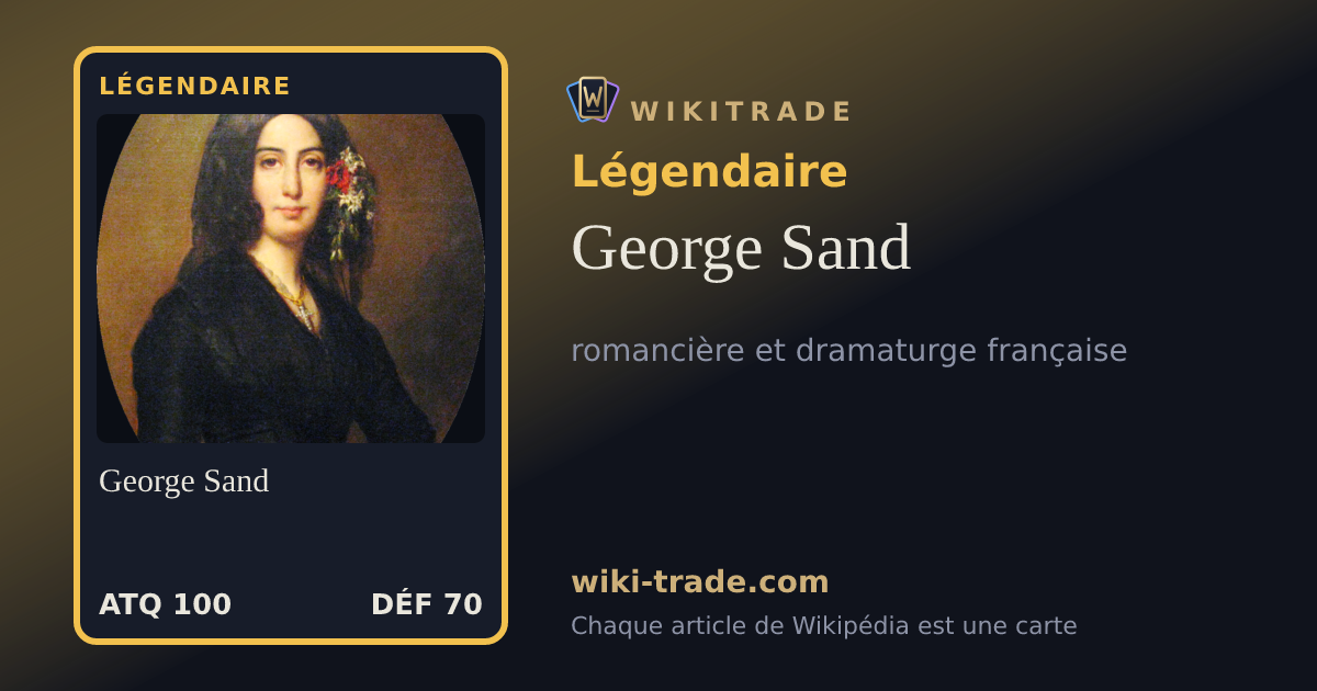 George Sand — carte Légendaire