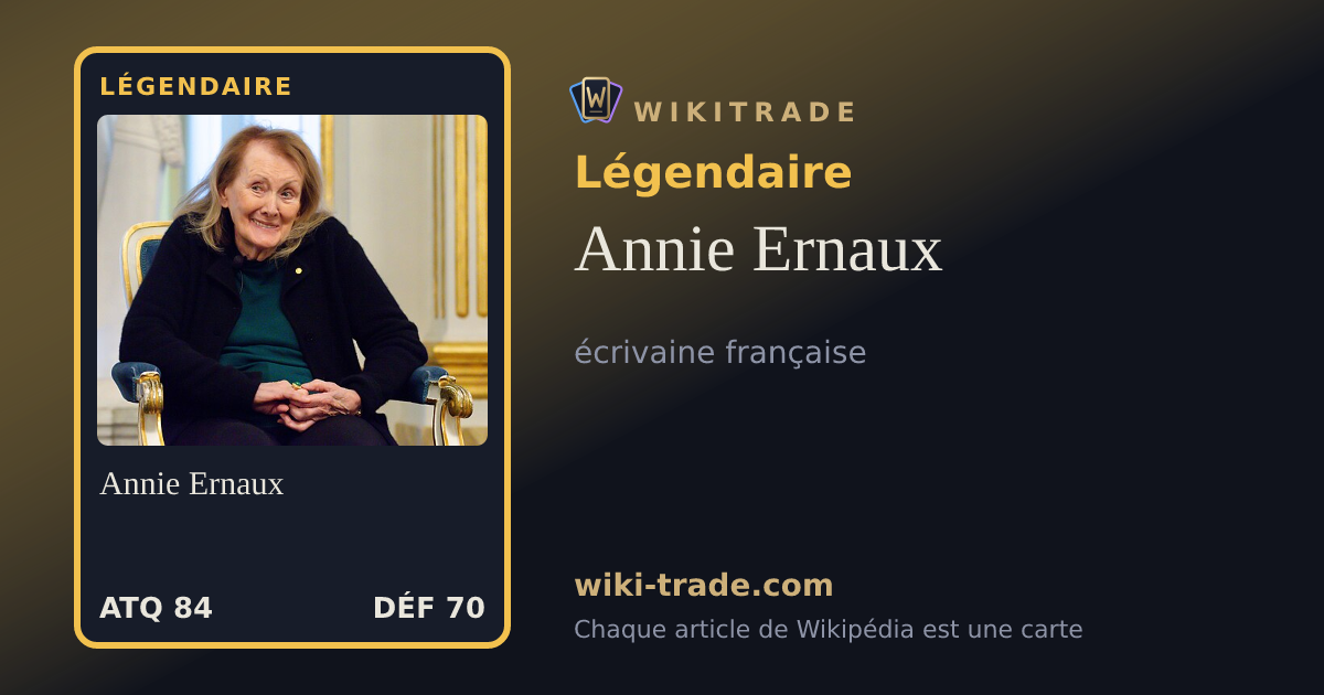 Annie Ernaux — carte Légendaire