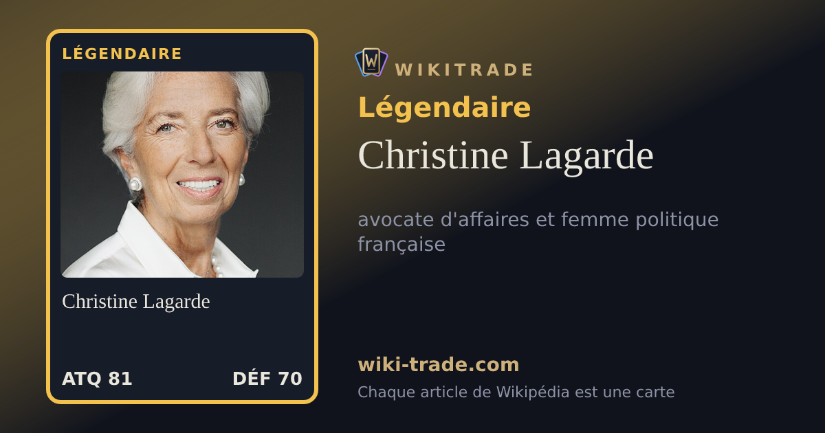 Christine Lagarde — carte Légendaire