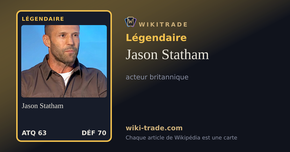 Jason Statham — carte Légendaire