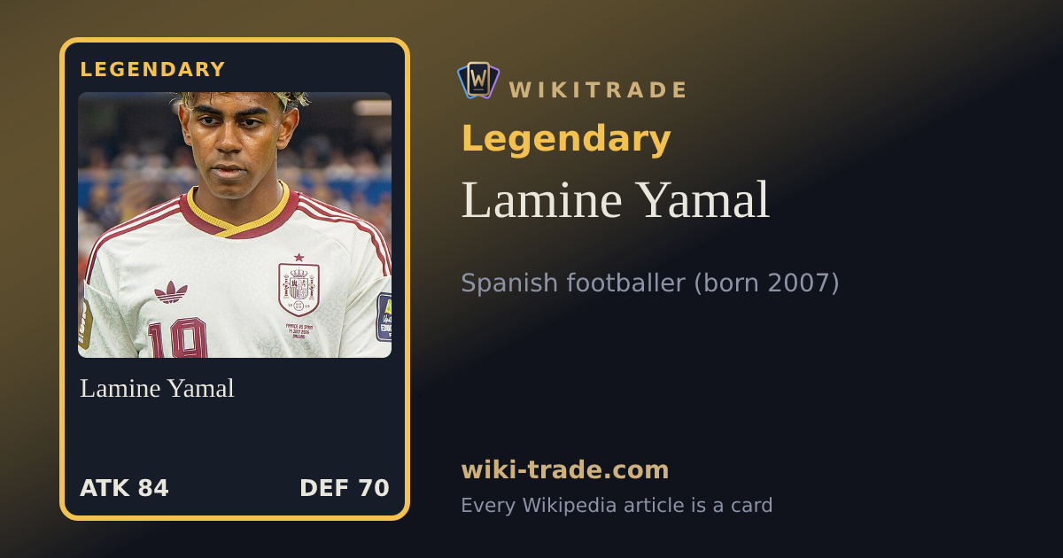 Lamine Yamal — Legendary card