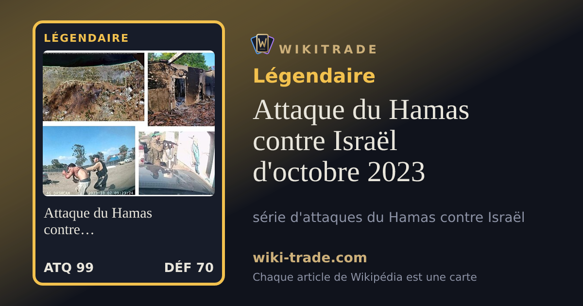Attaque du Hamas contre Israël d'octobre 2023 — carte Légendaire