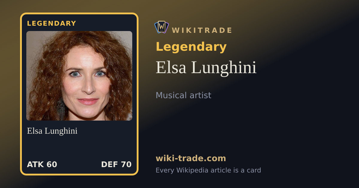 Elsa Lunghini — Legendary card