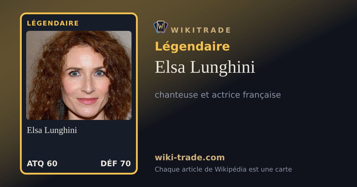 Elsa Lunghini — carte Légendaire