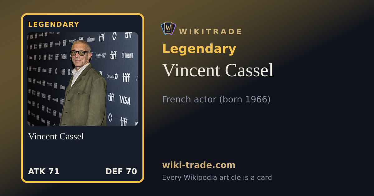 Vincent Cassel — Legendary card