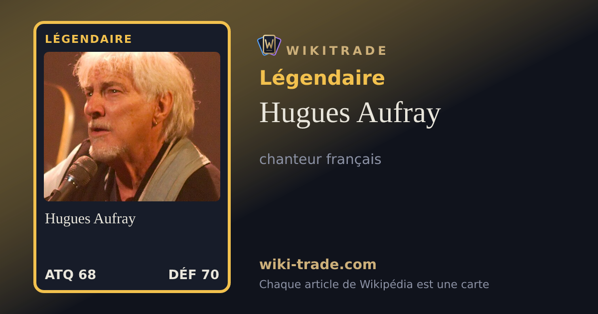 Hugues Aufray — carte Légendaire