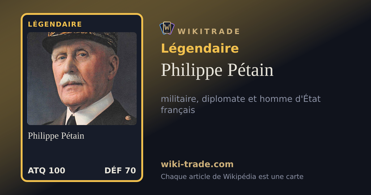 Philippe Pétain — carte Légendaire