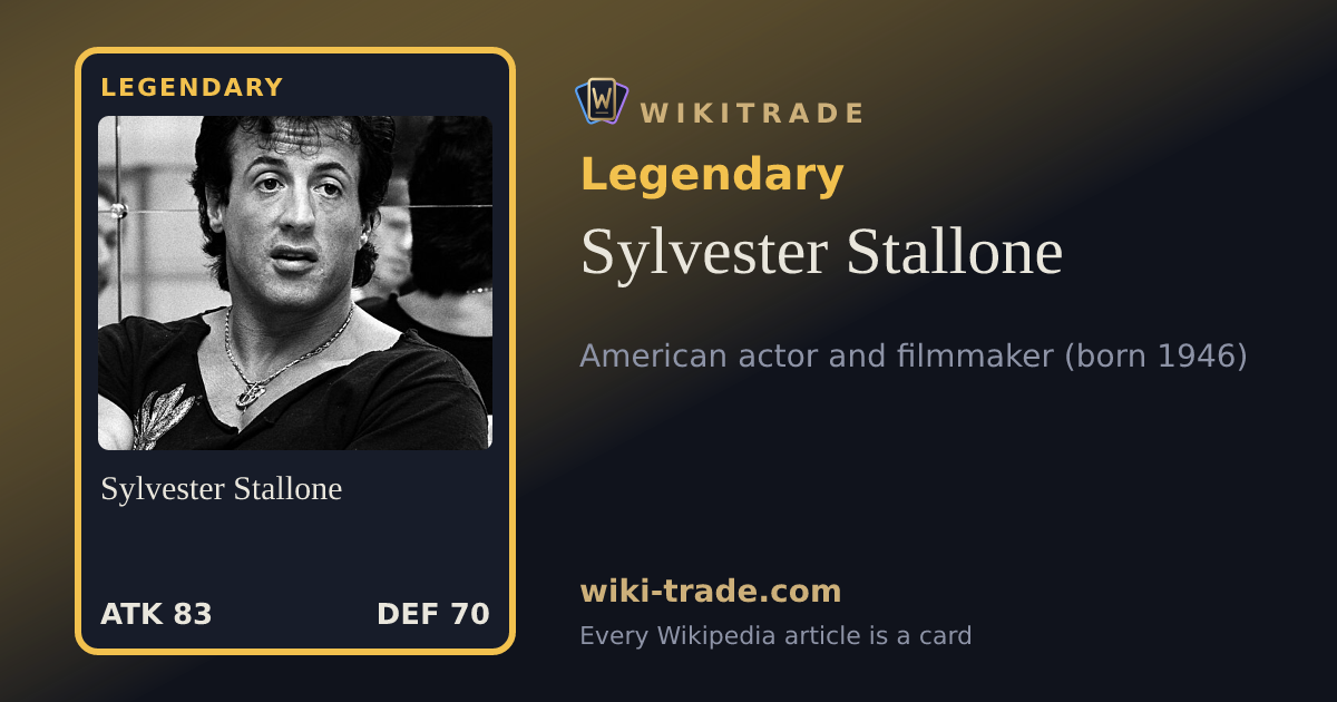 Sylvester Stallone — Legendary card