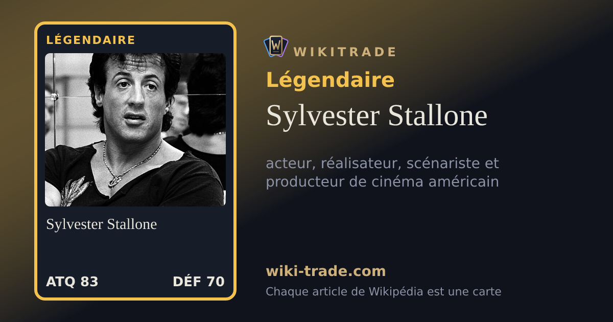 Sylvester Stallone — carte Légendaire