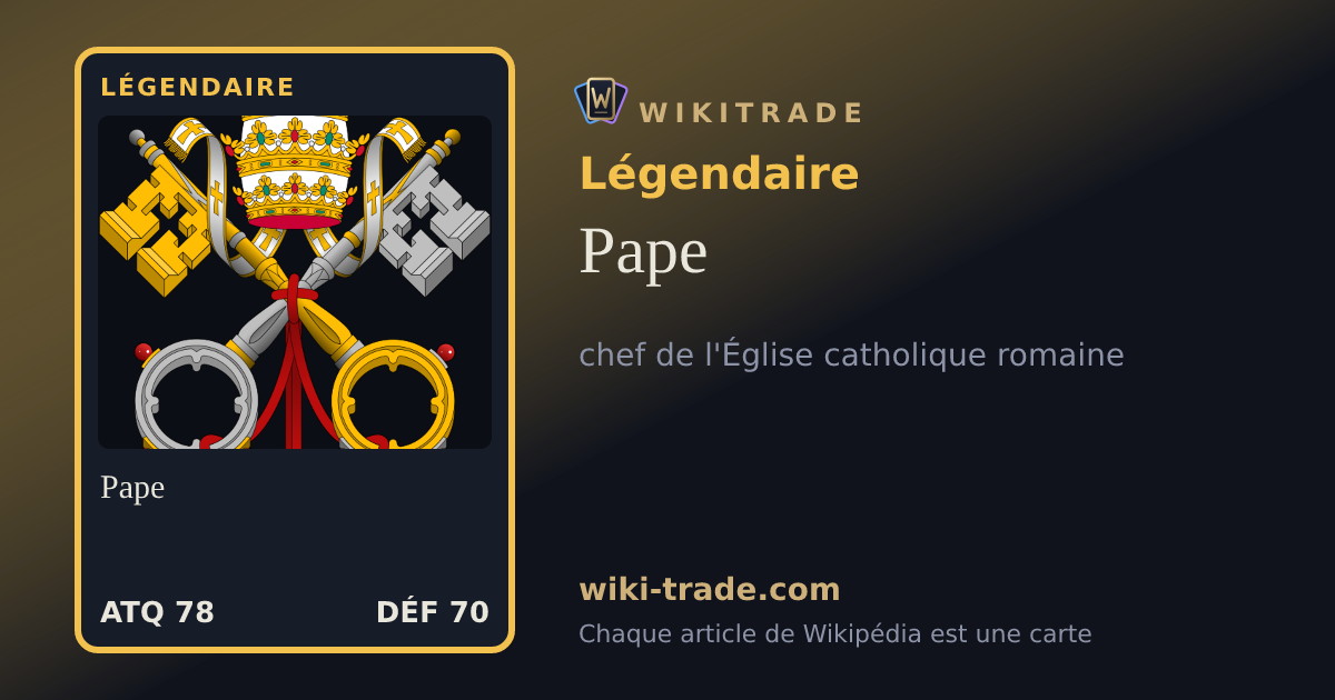 Pape — carte Légendaire