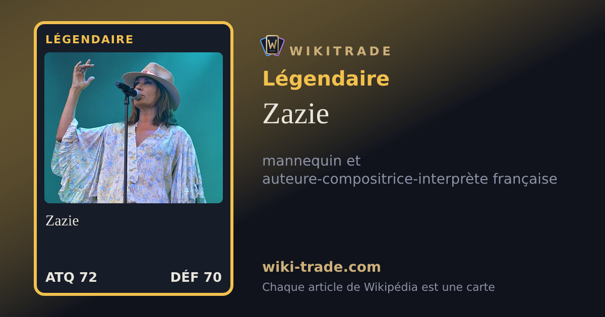 Zazie — carte Légendaire