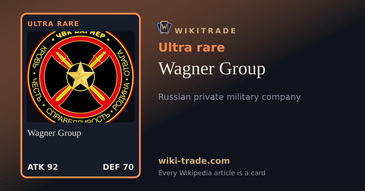 Wagner Group — Ultra rare card