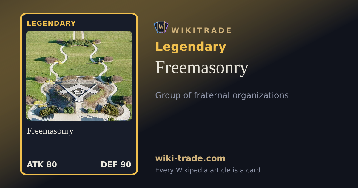 Freemasonry — Legendary card