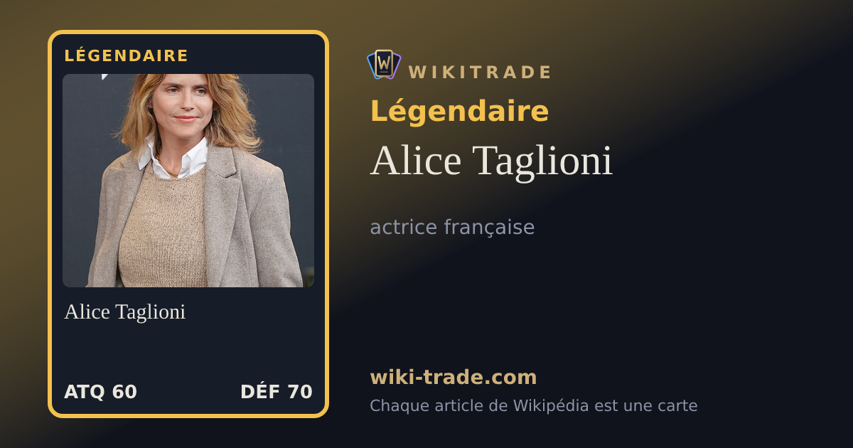 Alice Taglioni — carte Légendaire