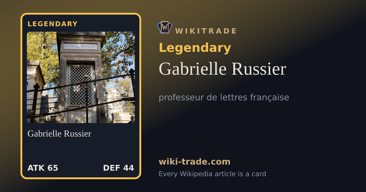 Gabrielle Russier — Legendary card