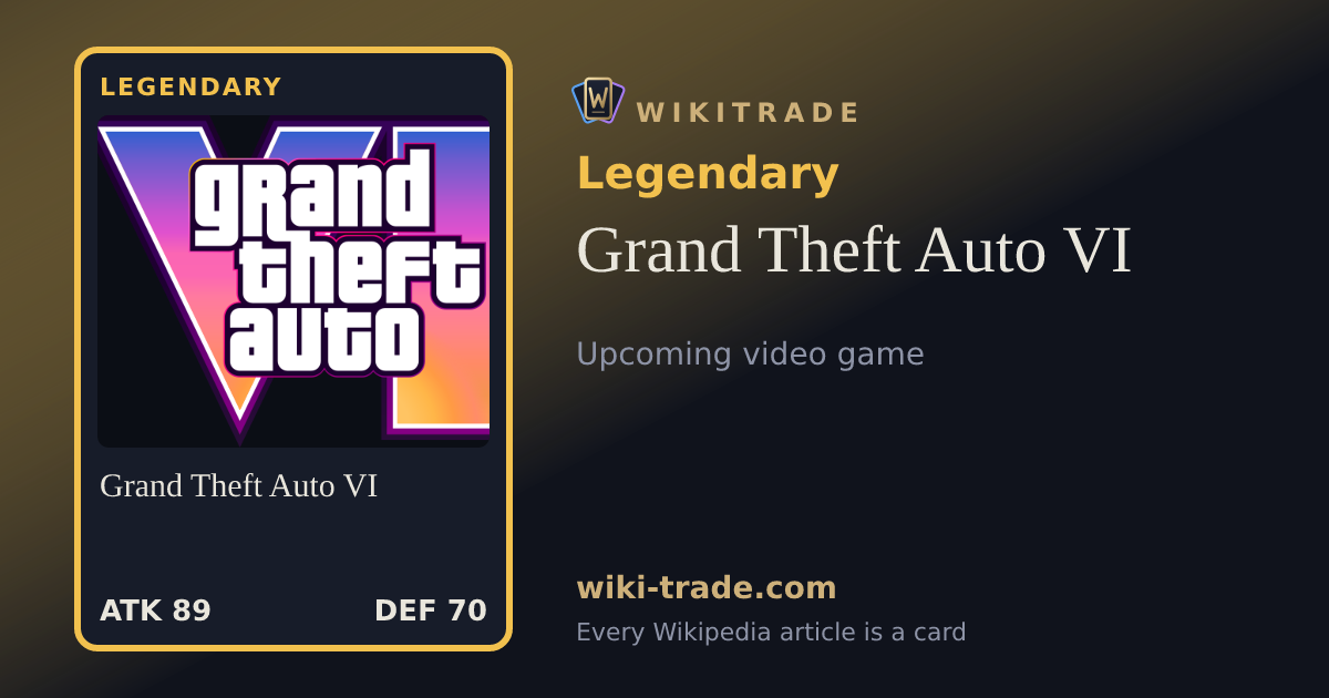 Grand Theft Auto VI — Legendary card
