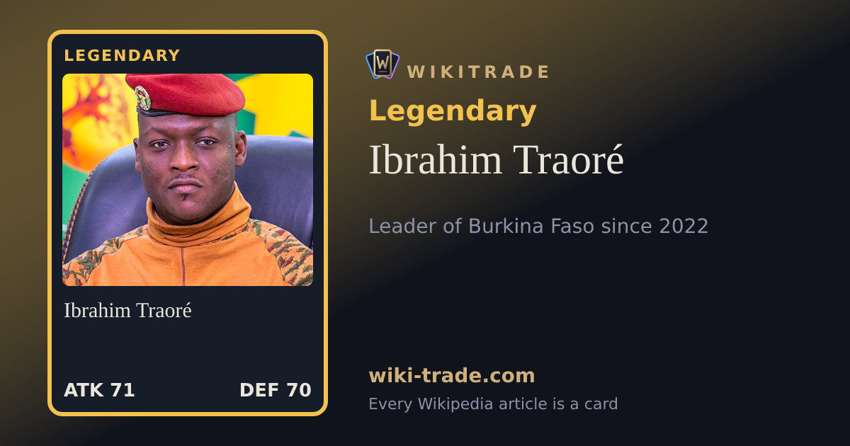 Ibrahim Traoré — Legendary card