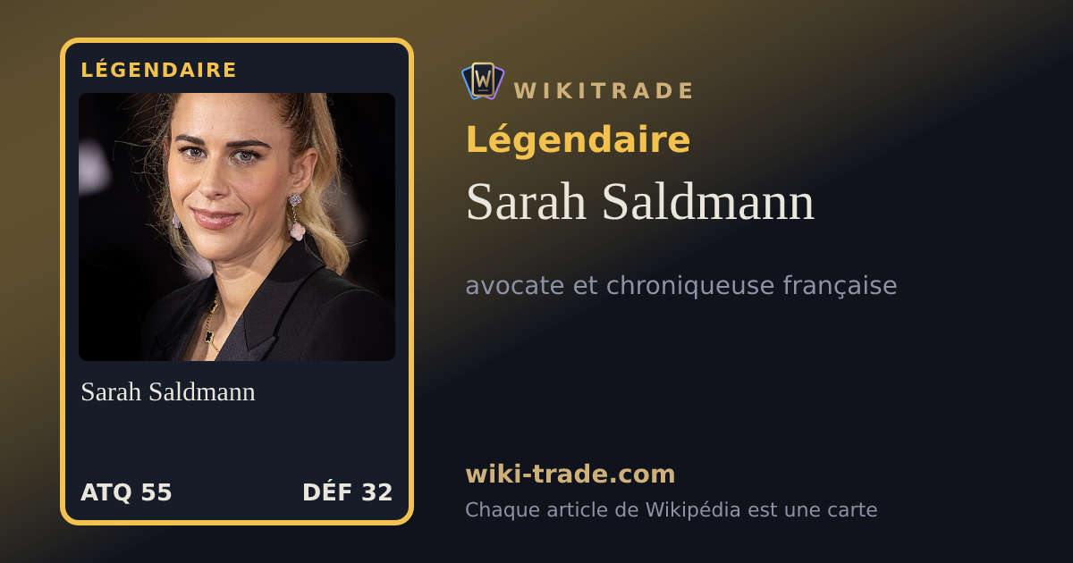 Sarah Saldmann — carte Légendaire