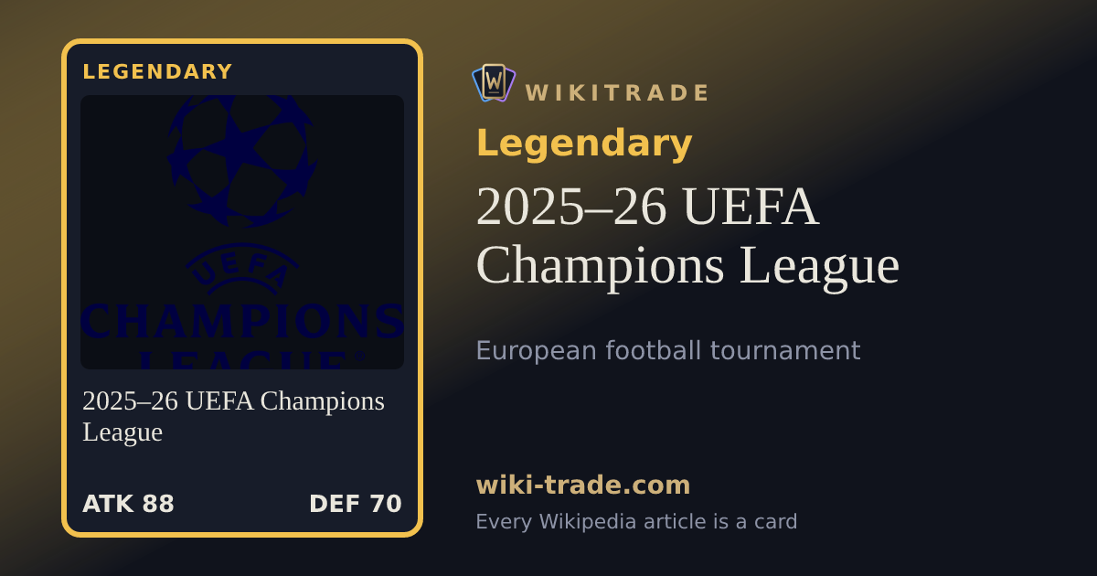 2025–26 UEFA Champions League — Legendary card